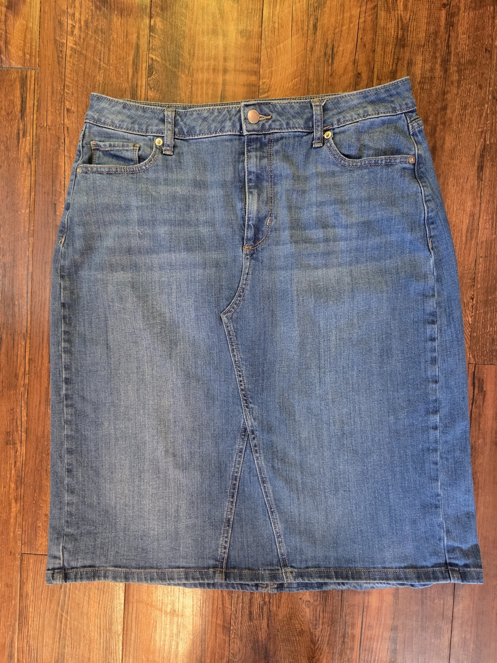 Sonoma Goods for Life Denim Skirt Size 16 | Classic Blue Jean Skirt
